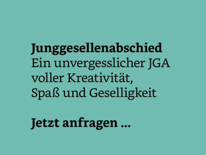 Kreativer unvergesslicher Junggesellenabschied (JGA) für 4 bis zu 20 Personen